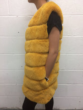 Load image into Gallery viewer, Ladies Mustard Fur Gilet
